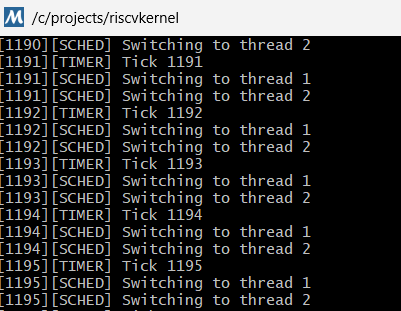 RV32 Microkernel architecture